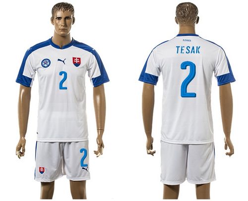 Slovakia #2 Tesak Home Soccer Country Jersey - Click Image to Close